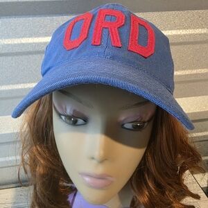 Aviate Blue Cap with Red Embroidery